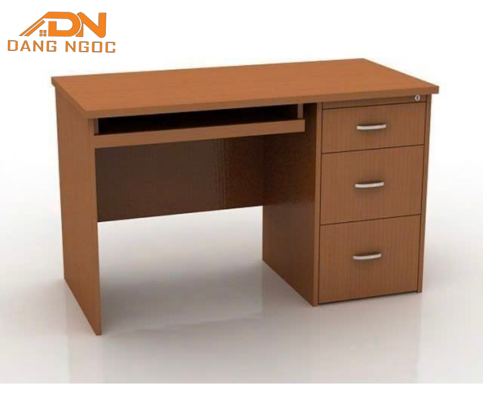 Bàn Học Máy Tính Văn Phòng Truyền Thống Nhiều Màu Có Khay Phím & Khóa - Ảnh 2