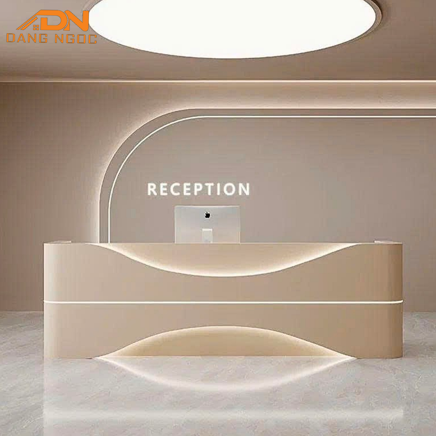 Mẫu quầy lễ tân hiện đại thiết kế đẹp - Nội Thất Đặng Ngọc
