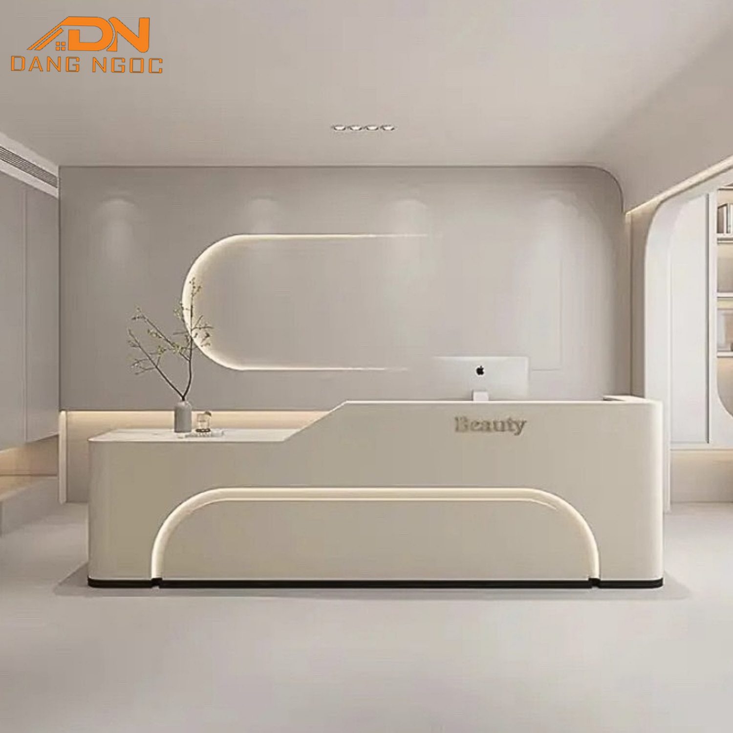 Mẫu quầy lễ tân hiện đại thiết kế đẹp - Nội Thất Đặng Ngọc