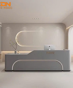 Thiết kế quầy lễ tân Spa đẹp kết hợp đèn LED