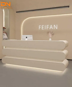 Thiết kế quầy lễ tân Spa đẹp kết hợp đèn LED