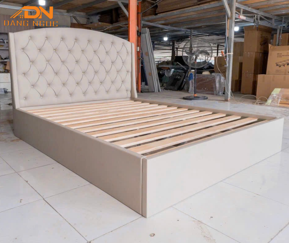 Mẫu giường ngủ hiện đại đẹp gỗ MDF - Nội Thất Đặng Ngọc