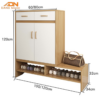 Mẫu tủ giày thông minh cánh lật đẹp hiện đại - Nội Thất Đặng Ngọc