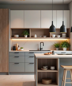 Thi công combo tủ bếp trọn gói gỗ MDF đẹp - Nội Thất Đặng Ngọc
