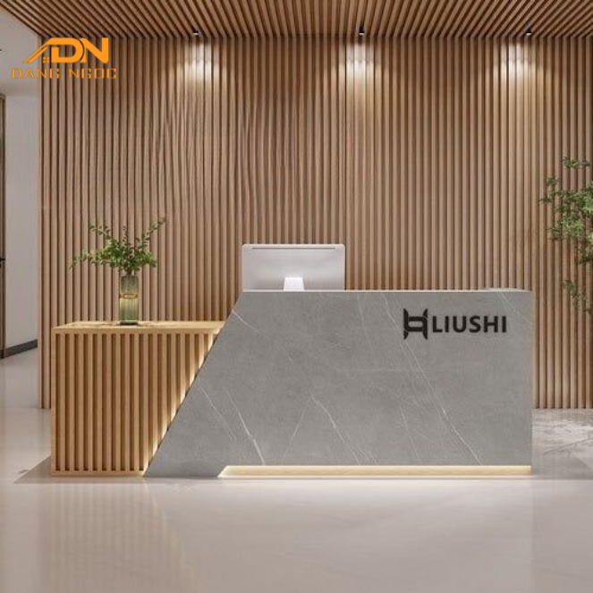 Quầy Lễ Tân Ốp Lam Đẹp Giá Rẻ TPHCM