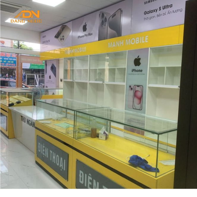 Tủ Trưng Bày Cửa Hàng Điện Thoại - Nội Thất Đặng Ngọc