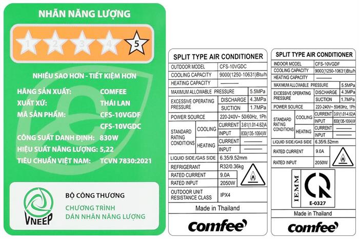 Máy lạnh Comfee Inverter 1 HP CFS-10VGDF - Ảnh 7