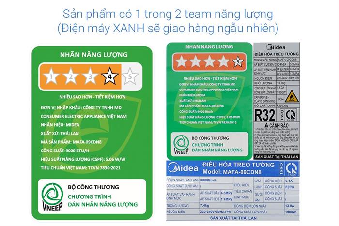 Máy lạnh Midea Inverter 1 HP MAFA-09CDN8 - Ảnh 7